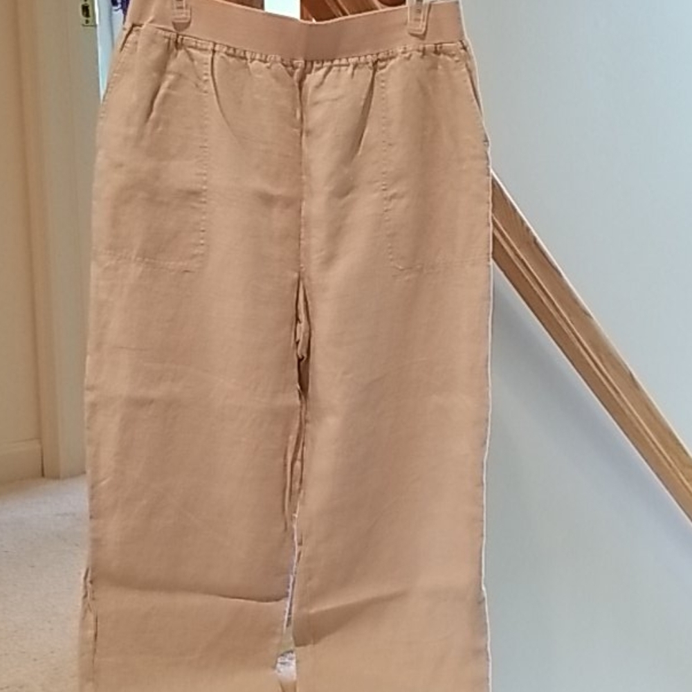 Linen maternity pants